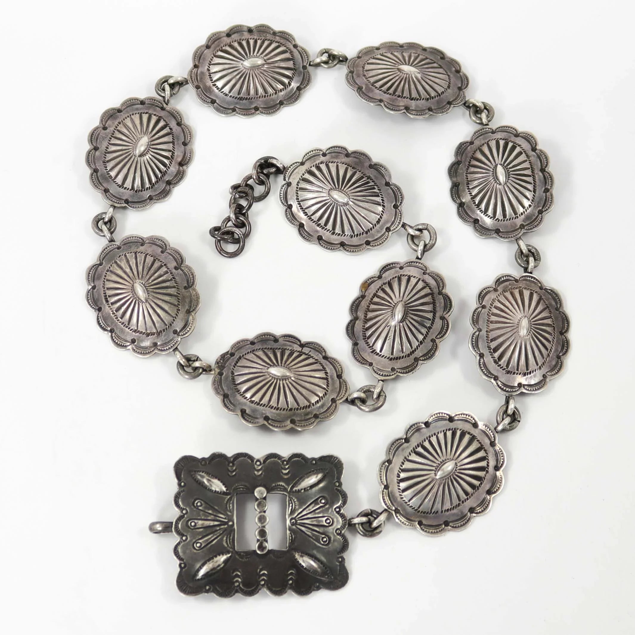 1940s-silver-concho-belt-by-  display picture 3
