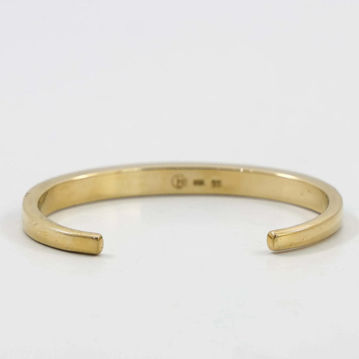 Gold and Turquoise Cuff