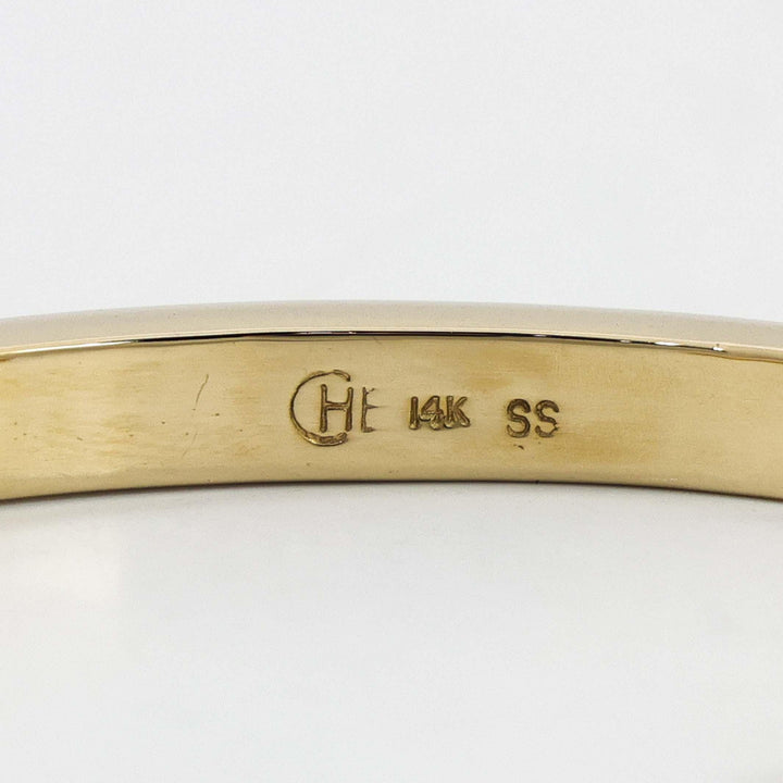 Gold and Turquoise Cuff