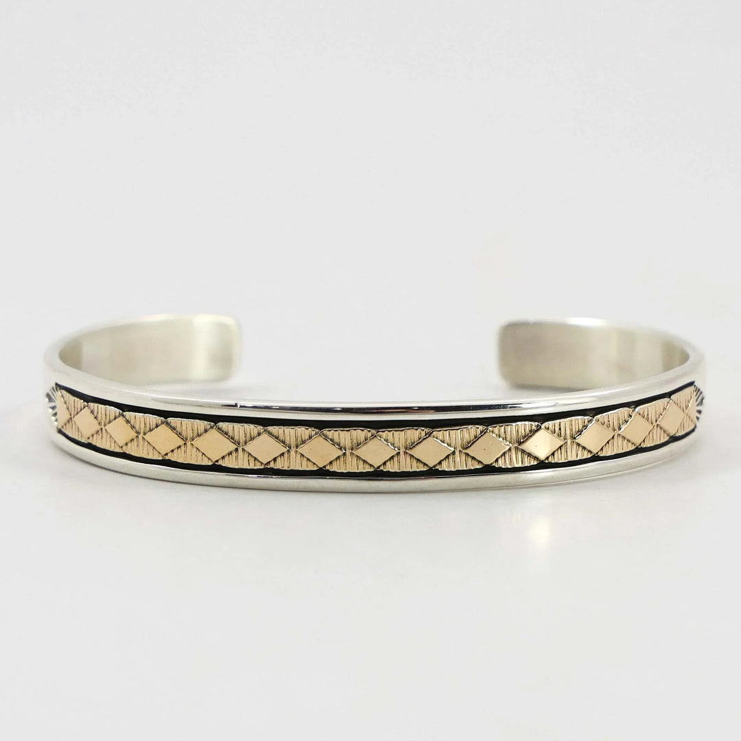 Gold on Silver Cuff