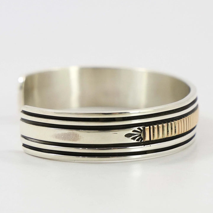 Gold on Silver Cuff