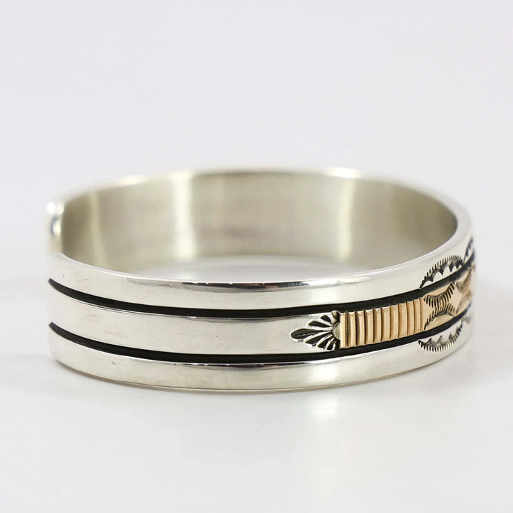 Gold on Silver Cuff