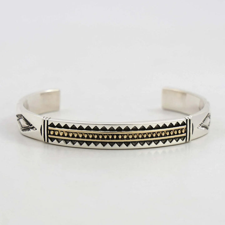 Gold on Silver Cuff