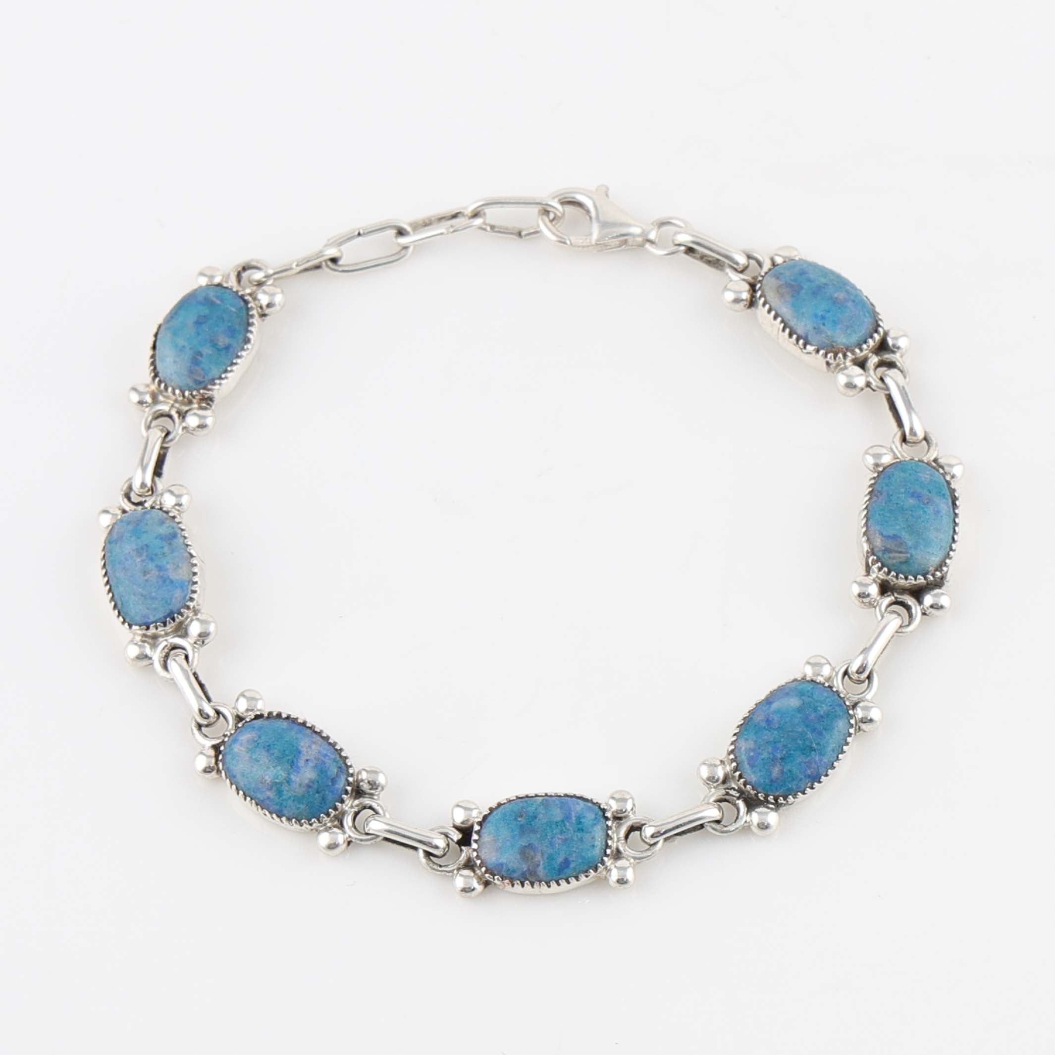Denim Lapis Link Bracelet – Garland's
