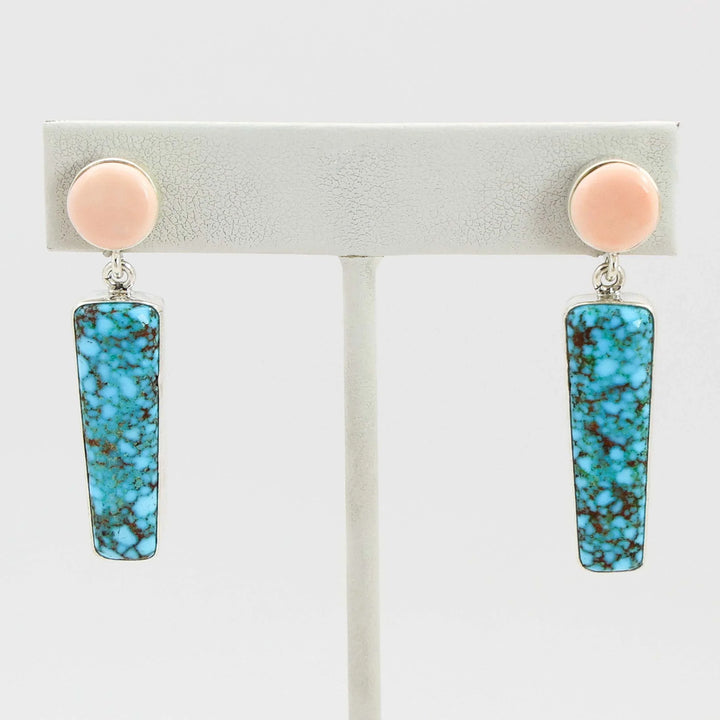 Coral and Turquoise Earrings