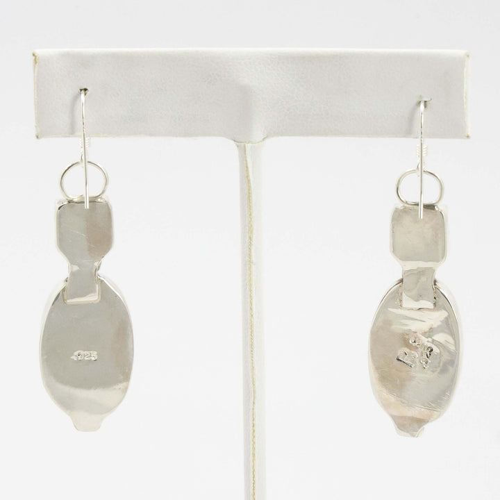 Turquoise and Spiny Oyster Earrings