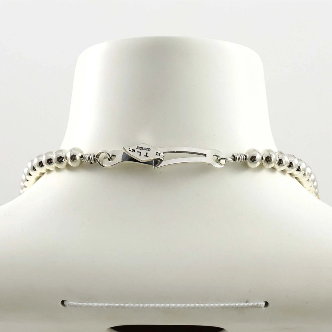 Gold and Silver Bead Necklace