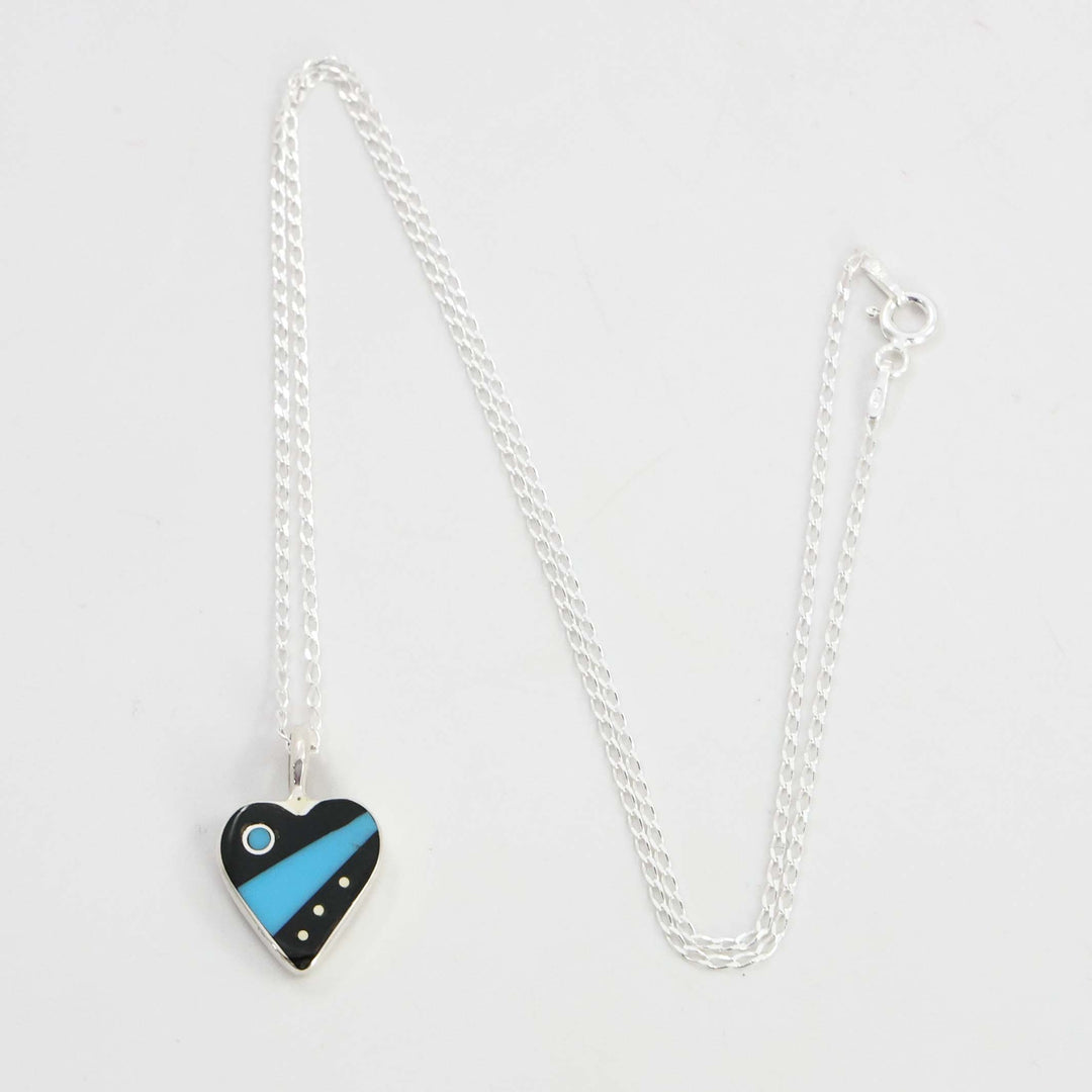Inlay Heart Pendant
