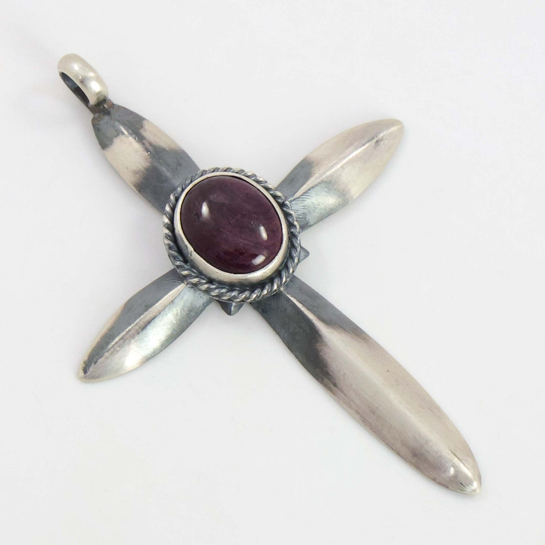 Spiny Oyster Cross Pendant