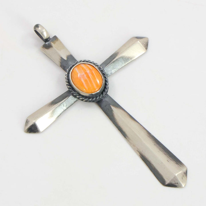 Spiny Oyster Cross Pendant