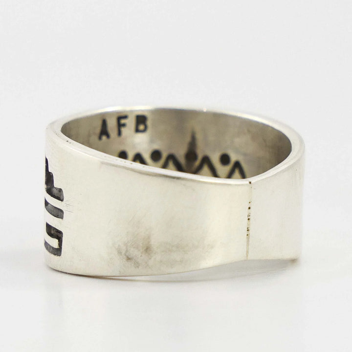 Silver and Gold Bear Ring