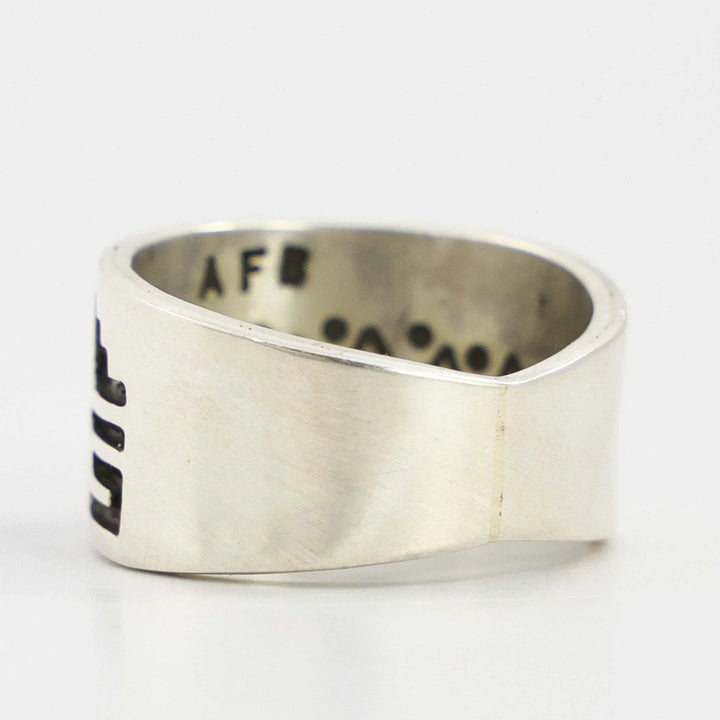 Silver and Gold Bear Ring