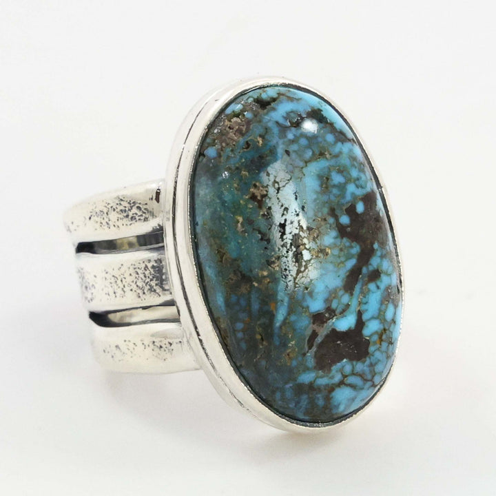 Blue Diamond Turquoise Ring
