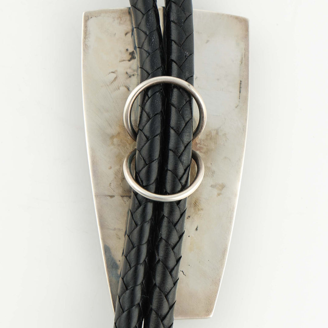 Bisbee Turquoise and Coral Bola Tie