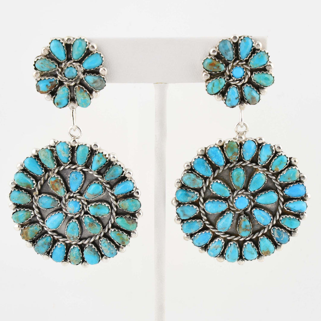 Turquoise Cluster Earrings