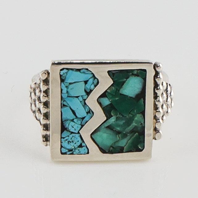 Turquoise and Variscite Ring