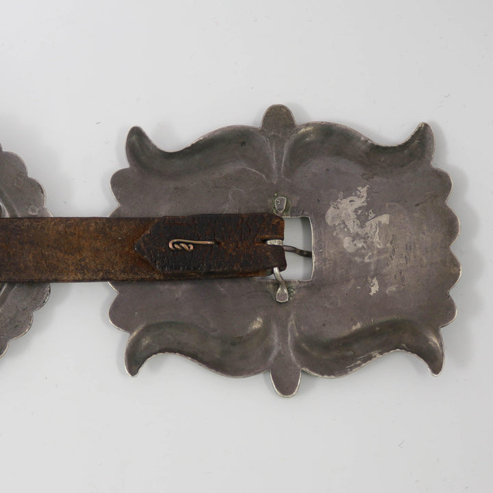 1930s Turquoise Concho Belt by Vintage Collection - Garland&