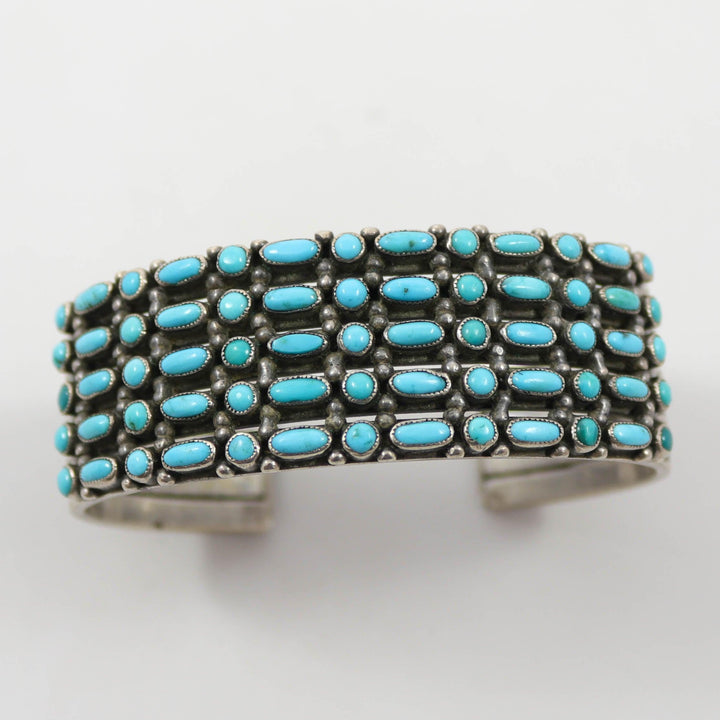 1930s Turquoise Row Bracelet by Vintage Collection - Garland's
