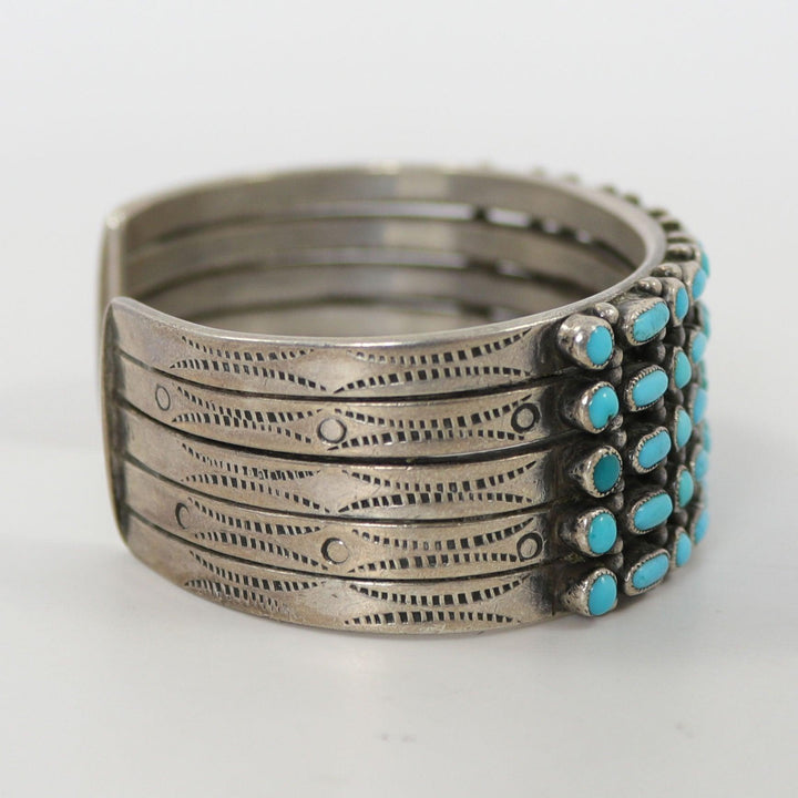 1930s Turquoise Row Bracelet by Vintage Collection - Garland's