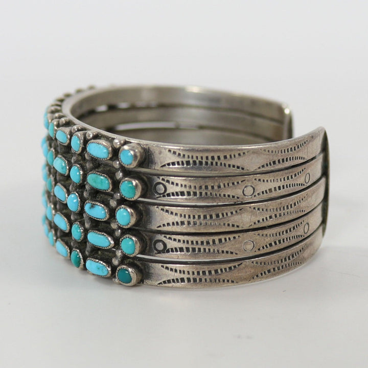 1930s Turquoise Row Bracelet by Vintage Collection - Garland's