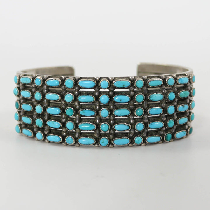 1930s Turquoise Row Bracelet by Vintage Collection - Garland's