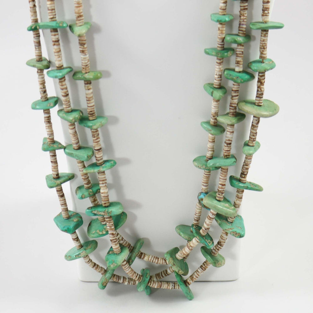 1930s Turquoise Tab Necklace by Vintage Collection - Garland's