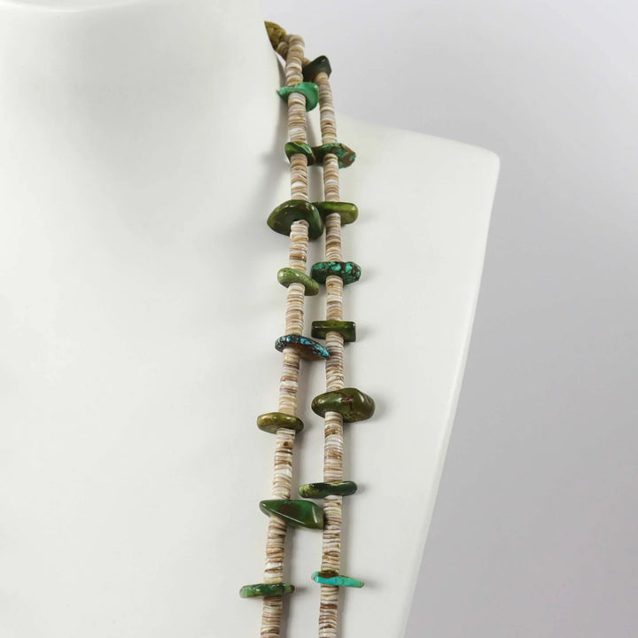 1930s Turquoise Tab Necklace by Vintage Collection - Garland's