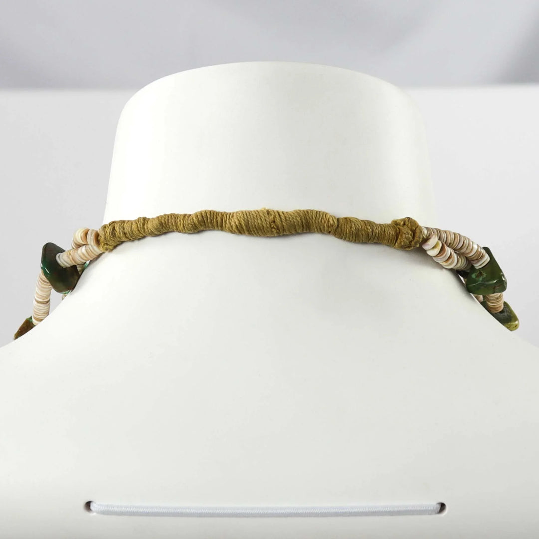 1930s Turquoise Tab Necklace by Vintage Collection - Garland's