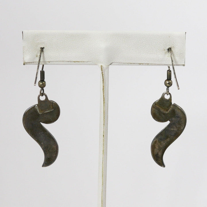1940s Coral Inlay Earrings by Vintage Collection - Garland's