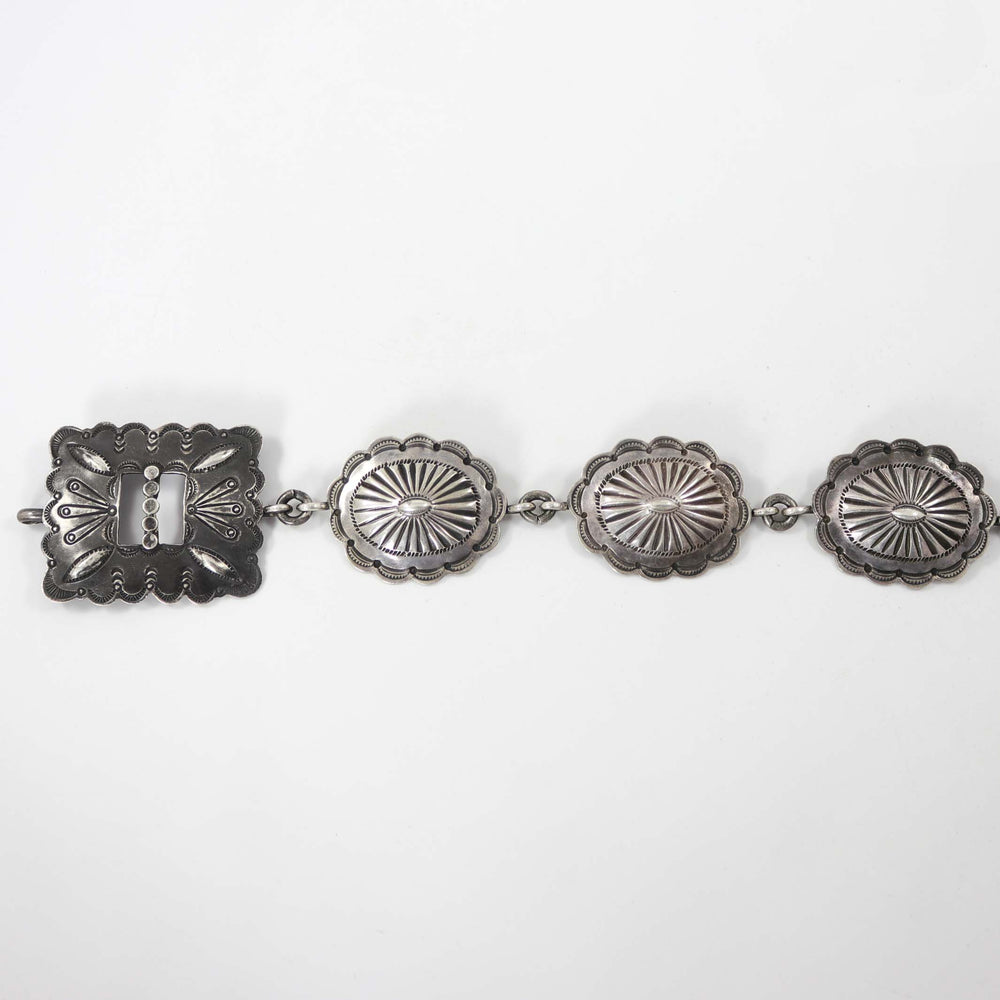1940s Silver Concho Belt by Vintage Collection - Garland's