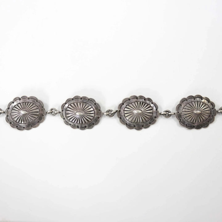 1940s Silver Concho Belt by Vintage Collection - Garland's