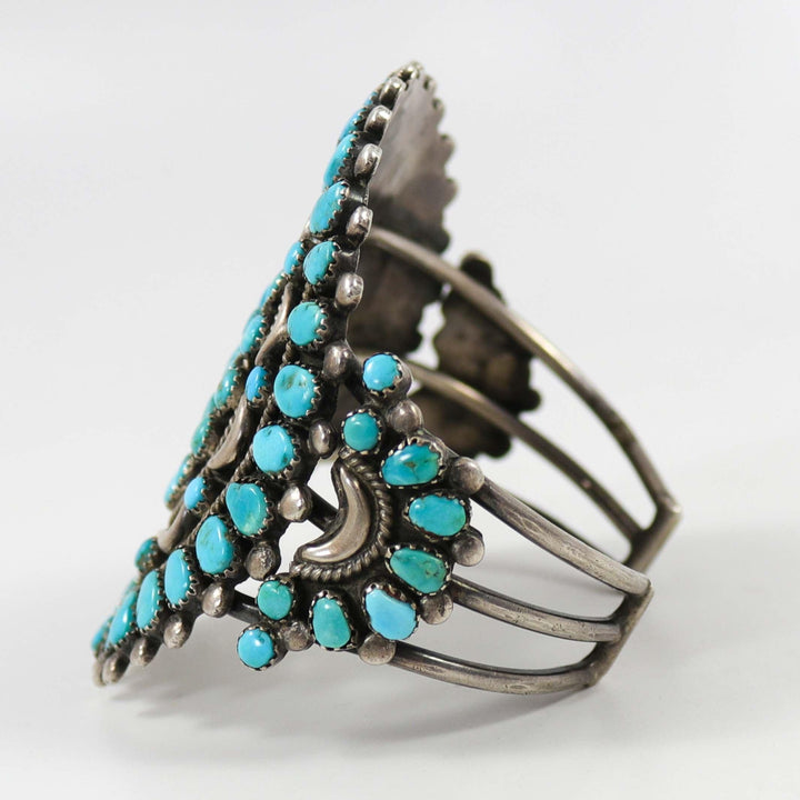 1940s Turquoise Cluster Cuff by Vintage Collection - Garland's