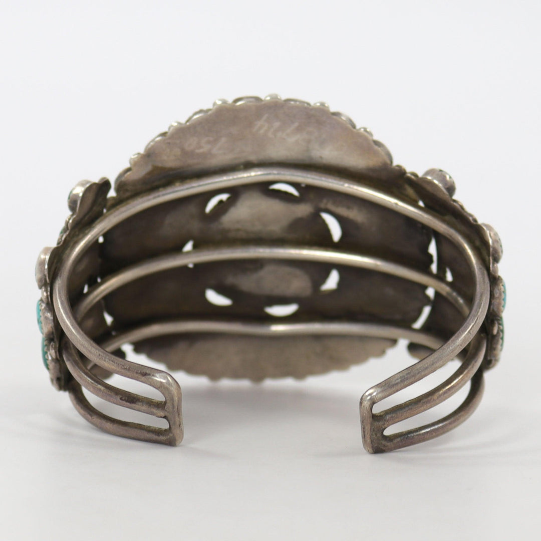 1940s Turquoise Cluster Cuff by Vintage Collection - Garland's