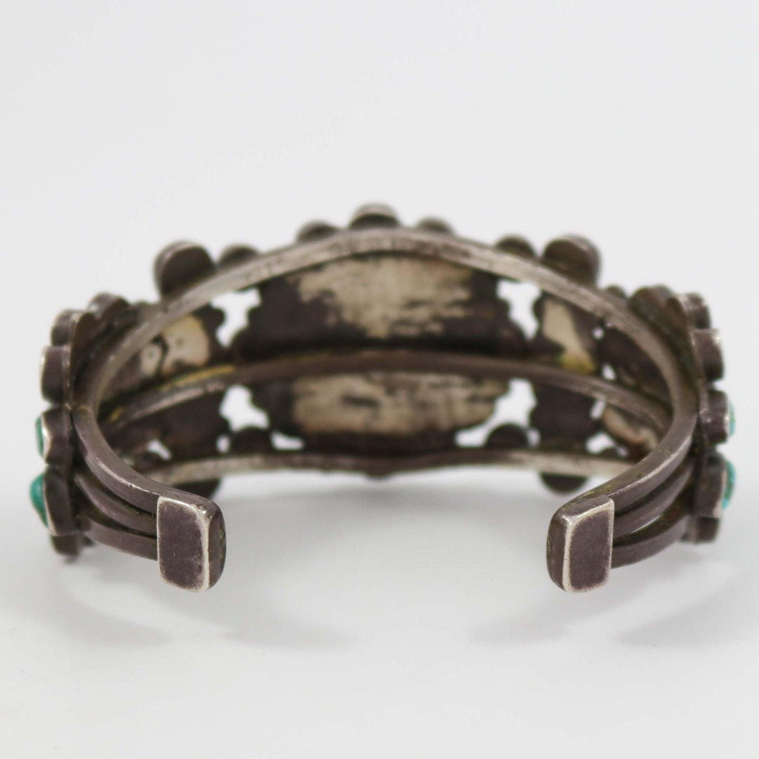 1940s Turquoise Cluster Cuff by Vintage Collection - Garland's