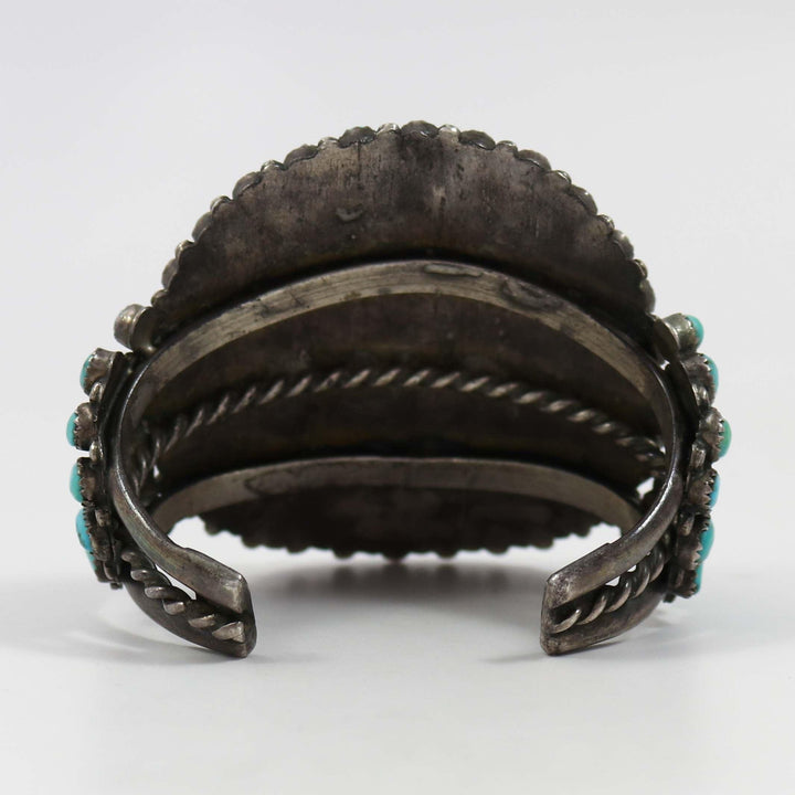 1940s Turquoise Cluster Cuff by Vintage Collection - Garland's