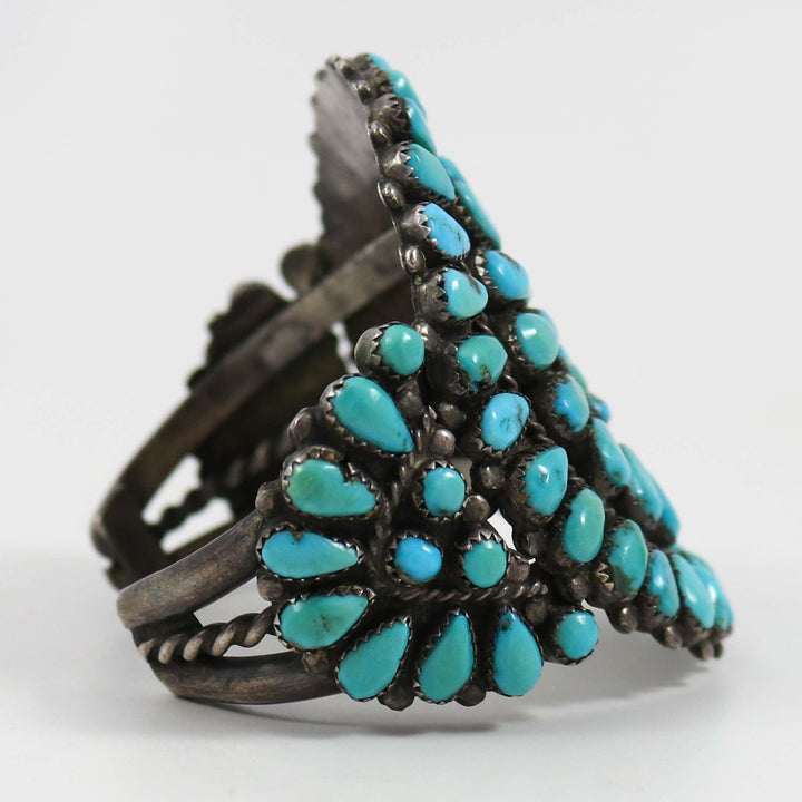1940s Turquoise Cluster Cuff by Vintage Collection - Garland's