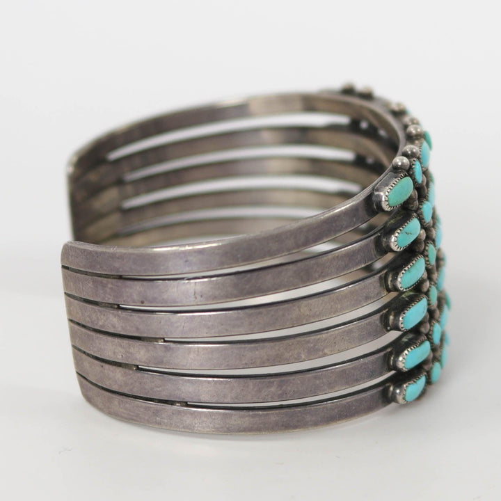 1940s Turquoise Row Bracelet by Vintage Collection - Garland's