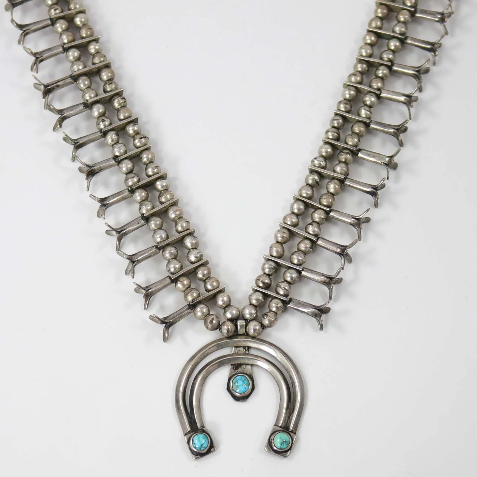 1940s Turquoise Squash Blossom by Vintage Collection - Garland's