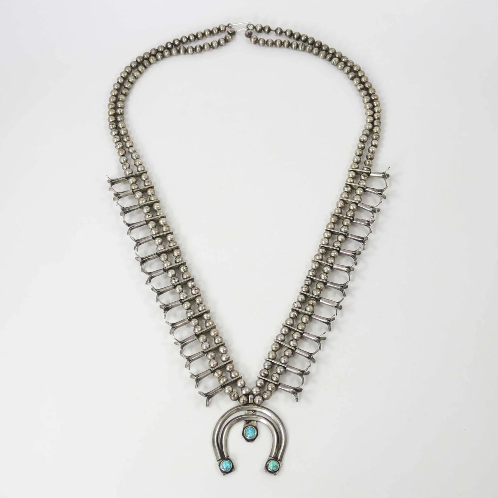 1940s Turquoise Squash Blossom by Vintage Collection - Garland's