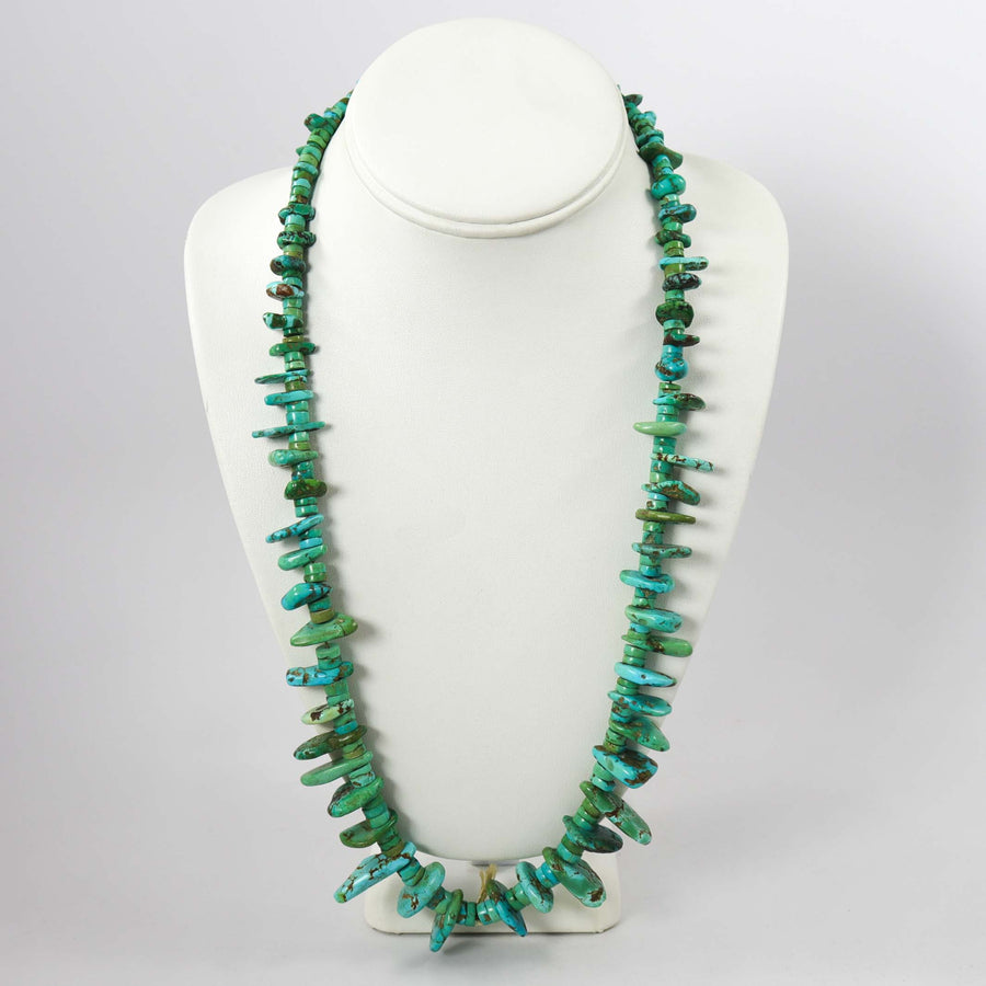 1940s Turquoise Tab Necklace by Vintage Collection - Garland's