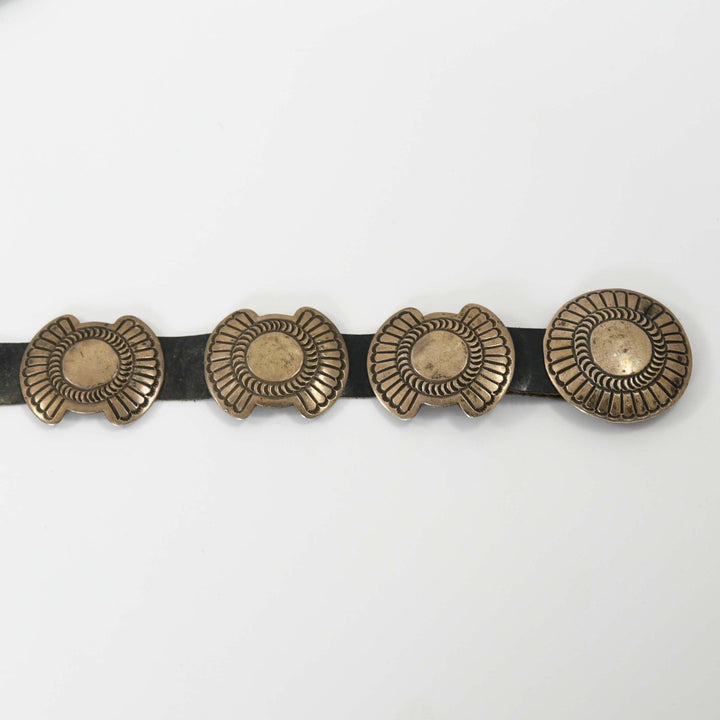 1960s Silver Concho Belt by Vintage Collection - Garland's