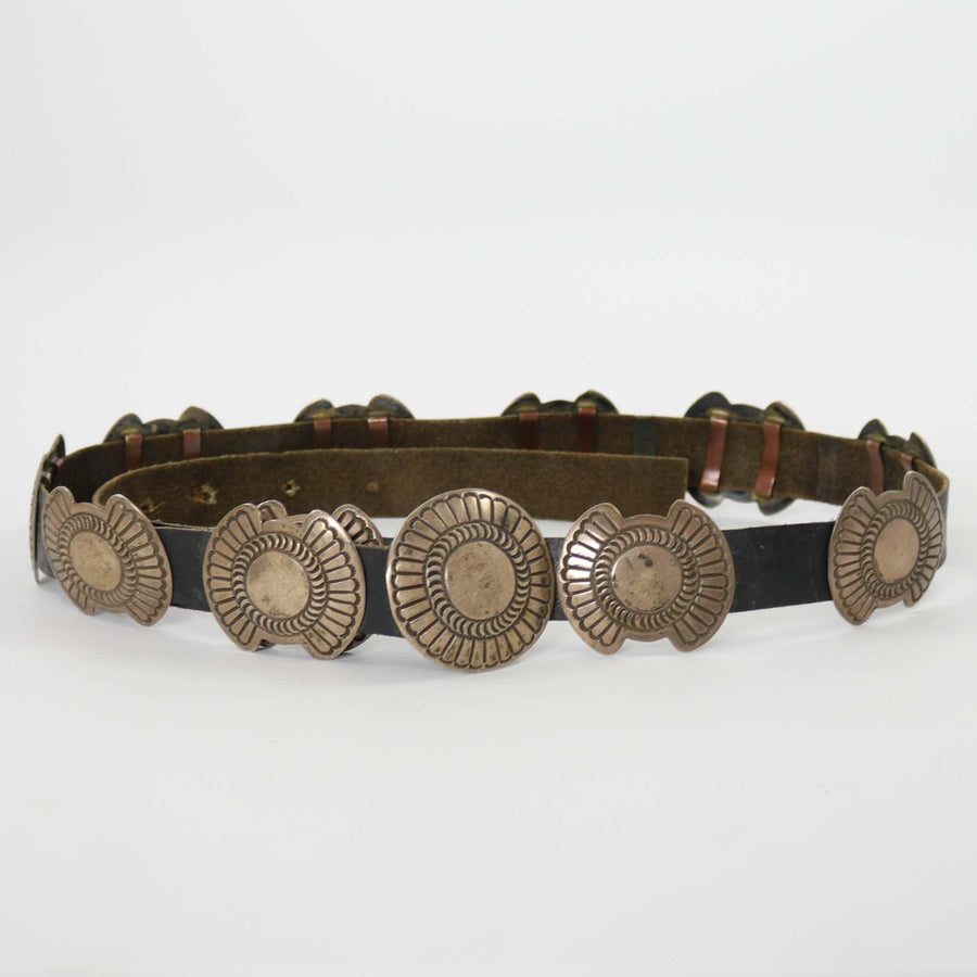 1960s Silver Concho Belt by Vintage Collection - Garland's