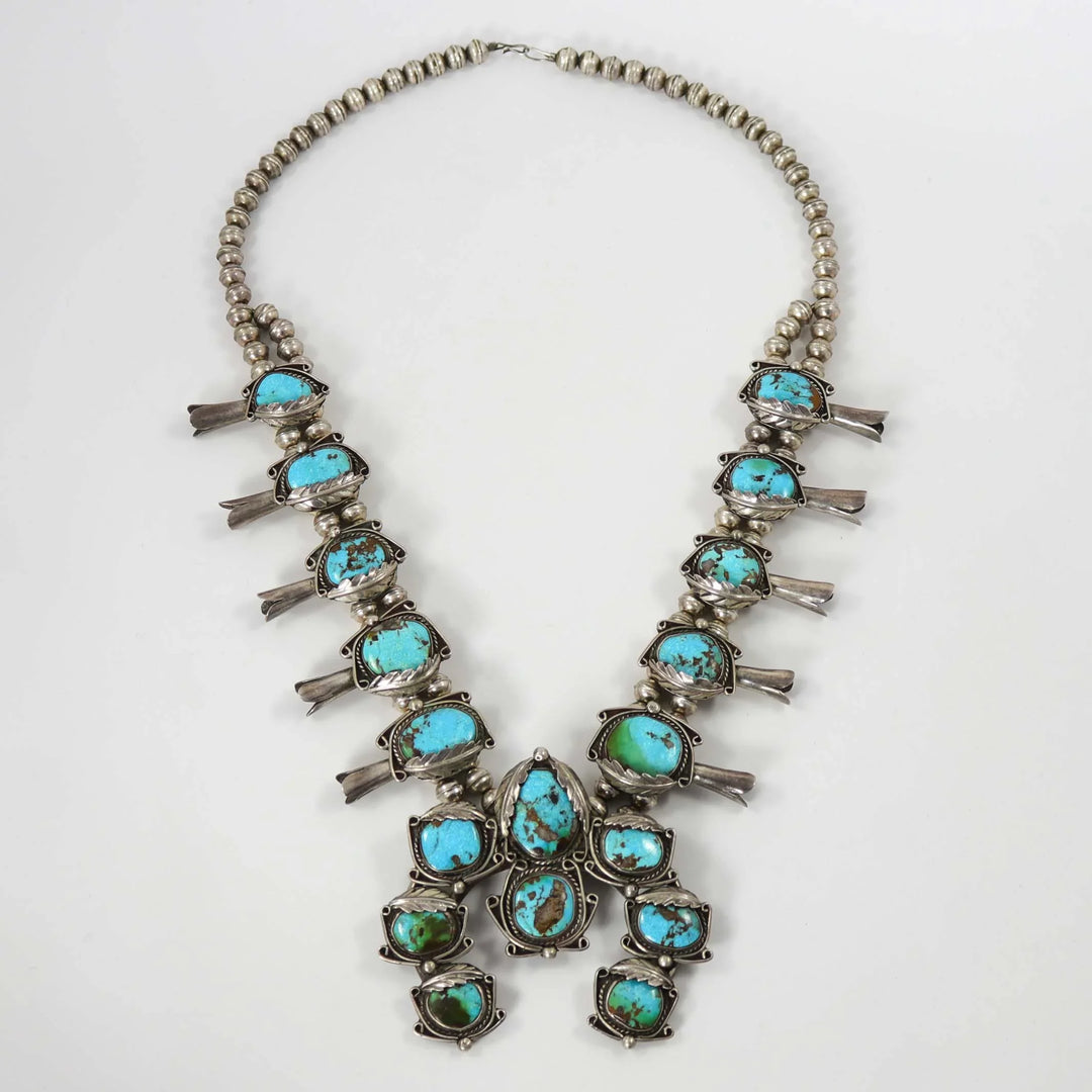 1960s Turquoise Squash Blossom by Vintage Collection - Garland's