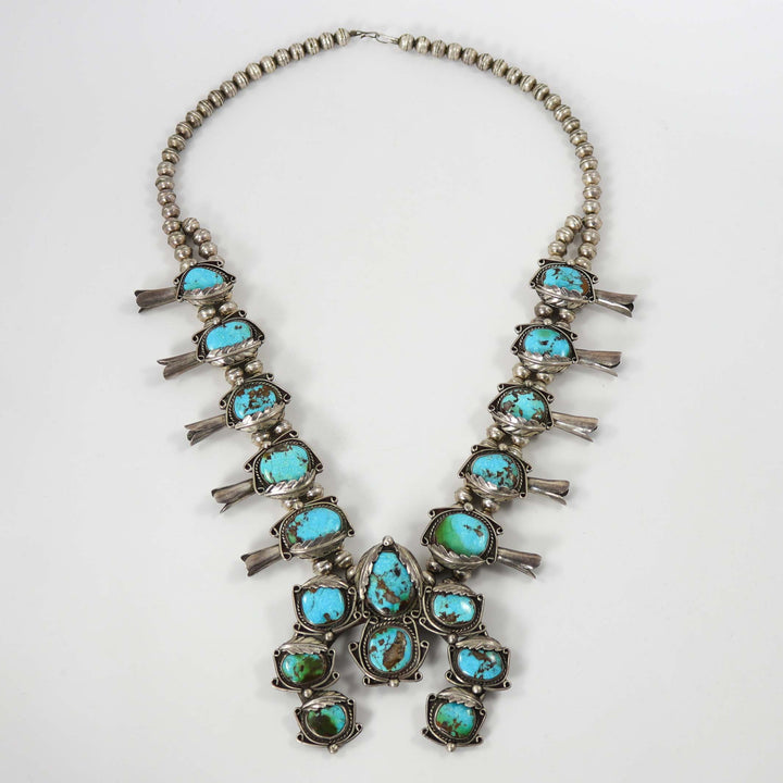 1960s Turquoise Squash Blossom by Vintage Collection - Garland's