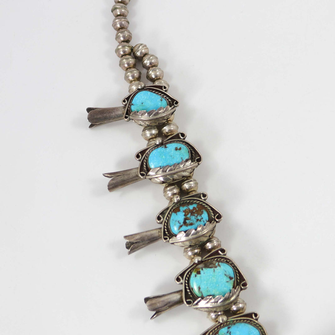 1960s Turquoise Squash Blossom by Vintage Collection - Garland's