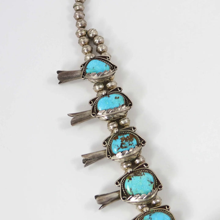 1960s Turquoise Squash Blossom by Vintage Collection - Garland's