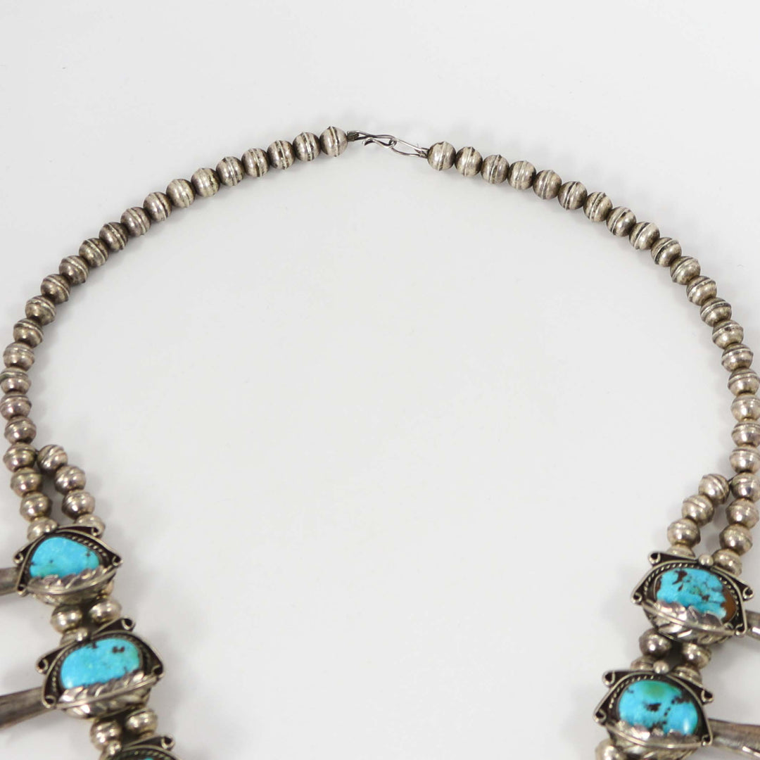 1960s Turquoise Squash Blossom by Vintage Collection - Garland's