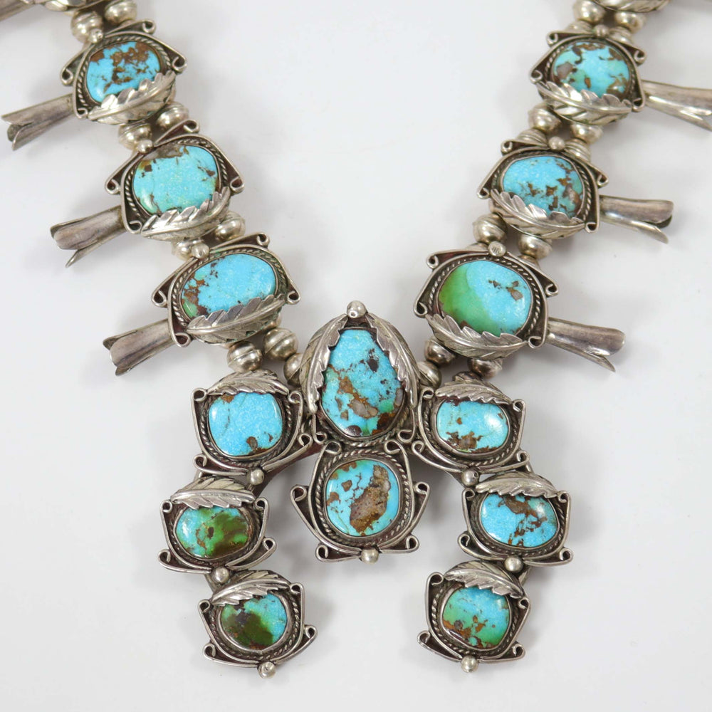 1960s Turquoise Squash Blossom by Vintage Collection - Garland's