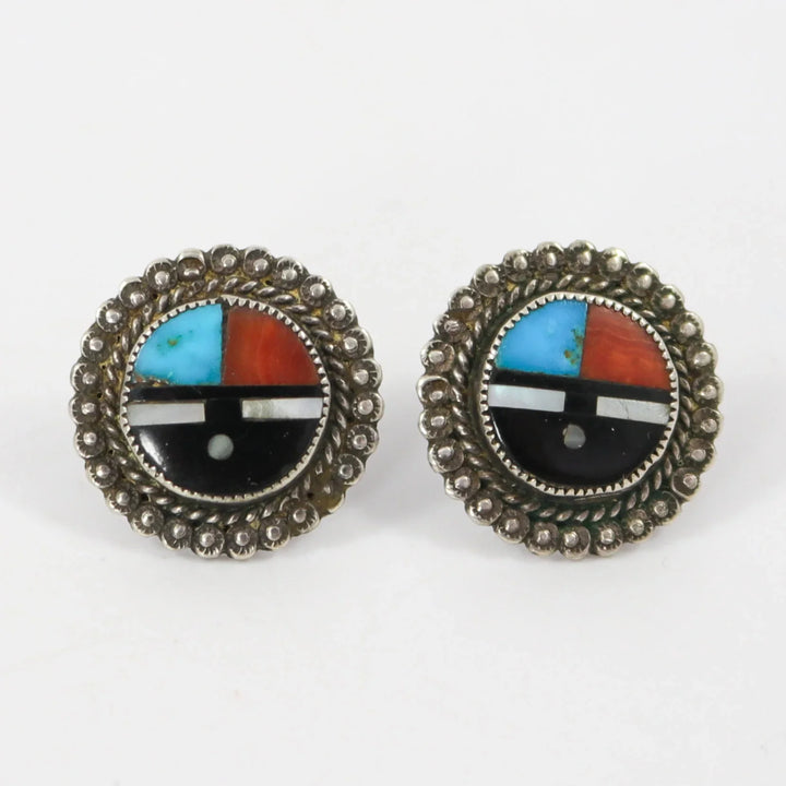 1960s Zuni Sunface Earrings by Vintage Collection - Garland's