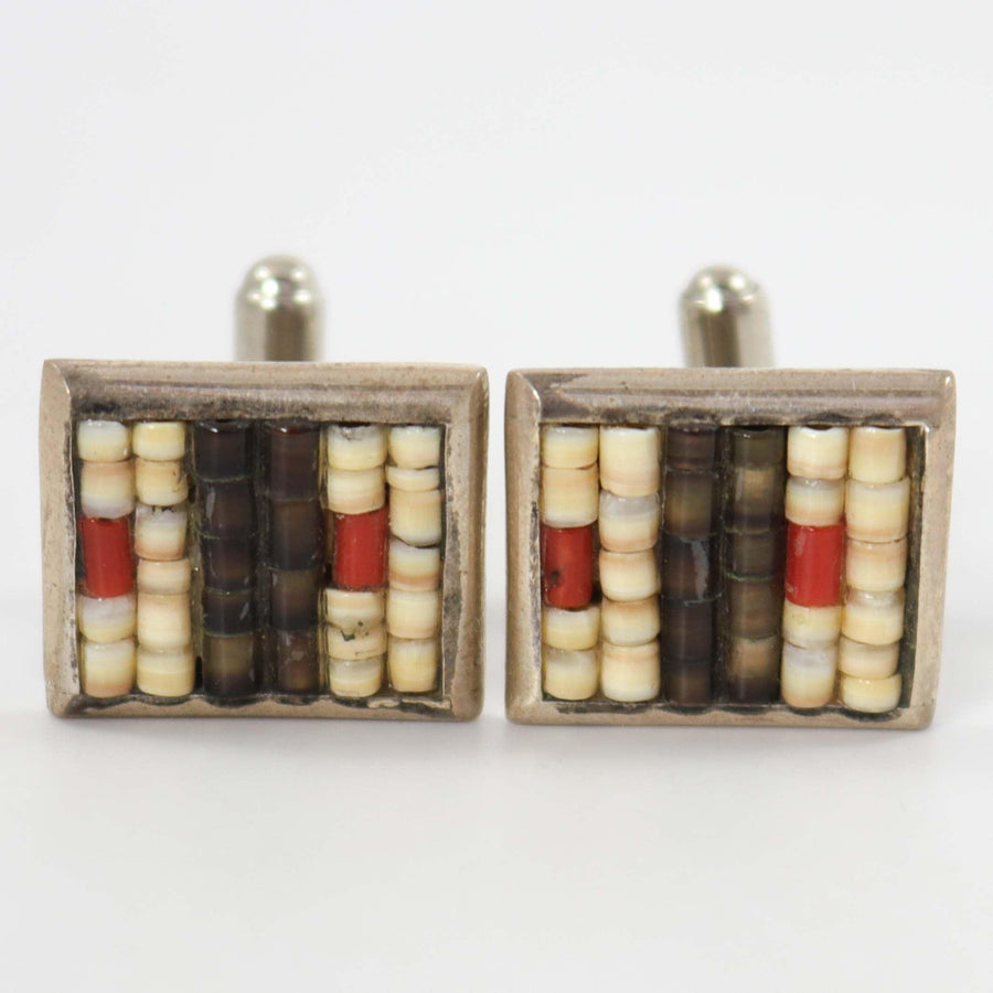 1970s Heishi Cufflinks by Luciano Chavez - Garland's